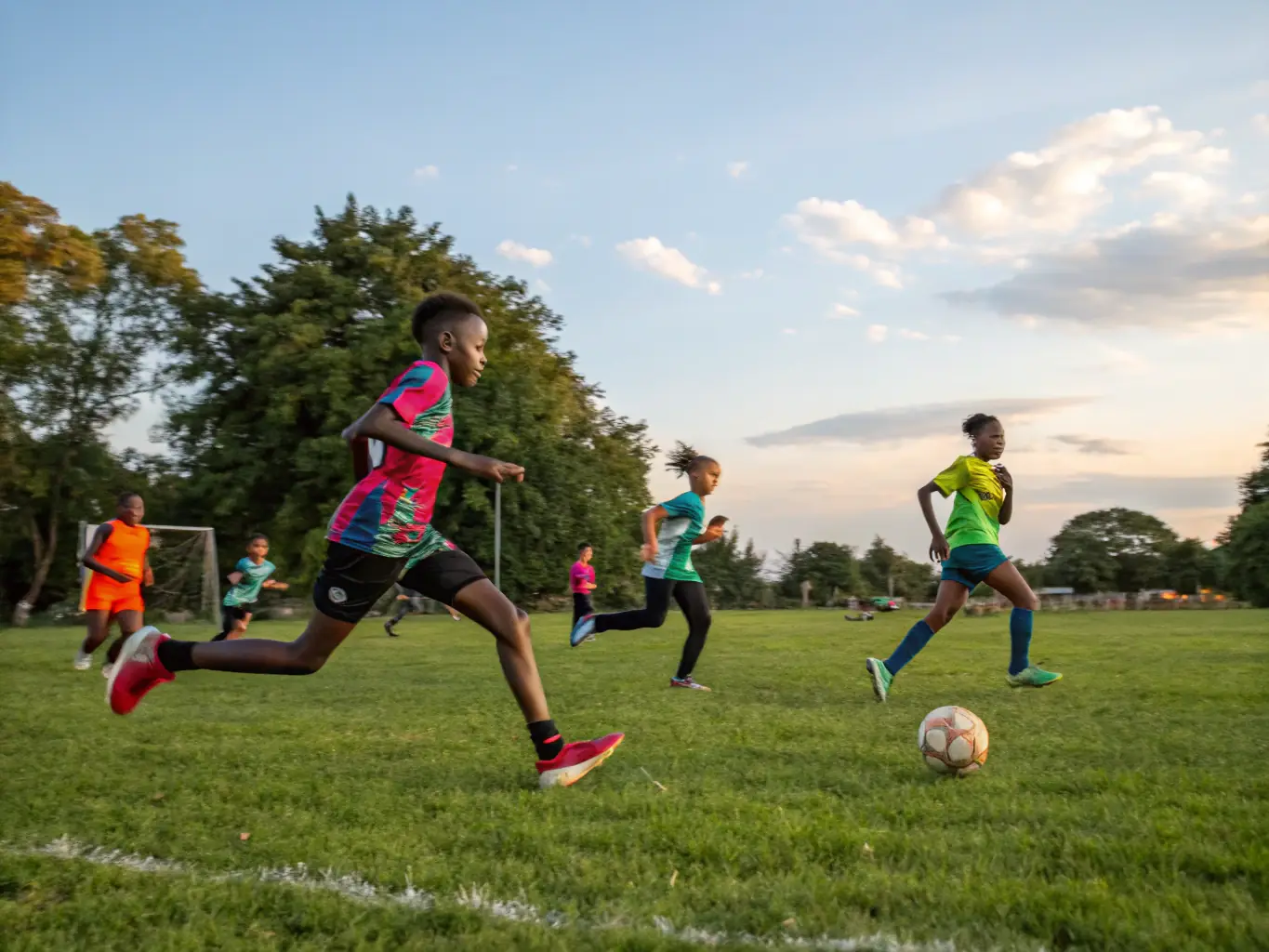 A dynamic image of students actively engaged in various sports activities organized by ASSOCIATION SPORTIVE SCOLAIRE DE TOUVERAC DE TATRE, showcasing the organization's commitment to promoting physical health and fitness.